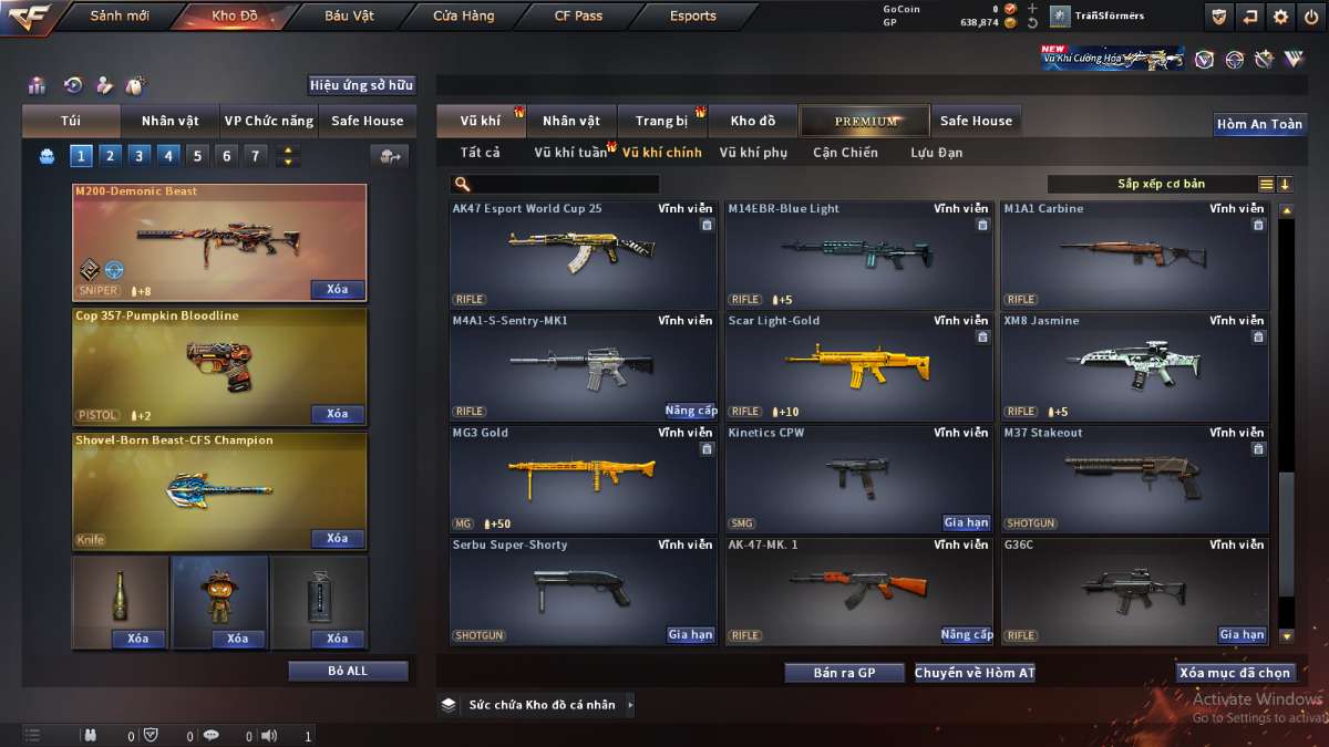 shop acc cf uy tin gia re
